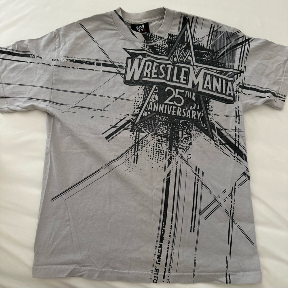 WWE WrestleMania 25th Anniversary Gray T-Shirt